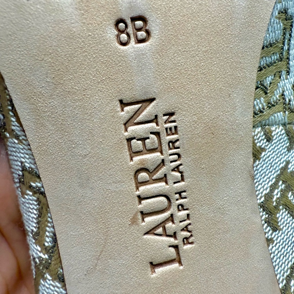 RALPH LAUREN Women's Brown and Cream Pumps - Picture 15 of 17